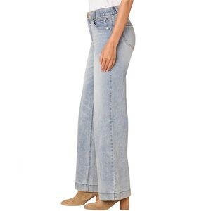 Democracy Light Blue "Ab"solution High Rise Wide Leg Jeans